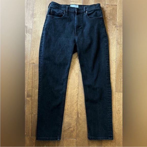 Everlane Straight Leg Washed Black Jeans - Picture 2 of 7